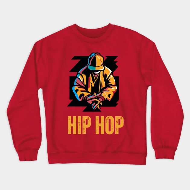 Hip Hop Geometric Crewneck Sweatshirt by Syntax Wear